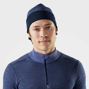 Thermal Merino Reversible Cuffed Beanie - Nightfall Blue-Deep Navy