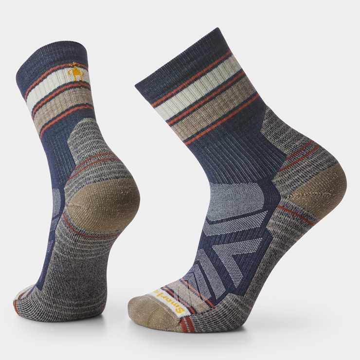 Hike Striped Mid Crew Socks - Smartwool US