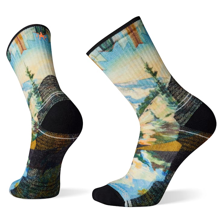 Hike Mountain Print Crew Socks image number 1