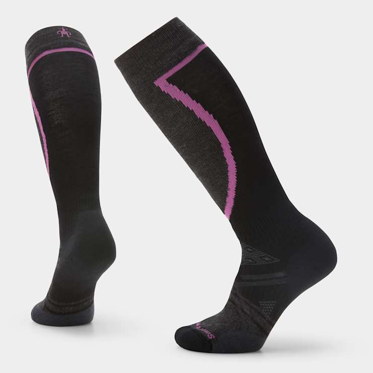 (取寄) スマートウール レディース スキー フル クッション オーバーザカーフ ソックス Smartwool women Smartwool Ski Full Cushion Over-the-Calf Socks Black Women's Ski Over The Calf Socks - Smartwool US