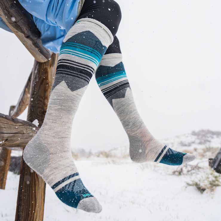 Women's Ski Pattern Over The Calf Socks - Smartwool US