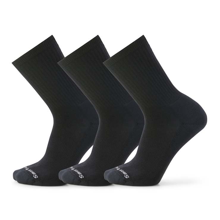 Everyday Solid Rib Crew Socks 3-Pack - Smartwool US