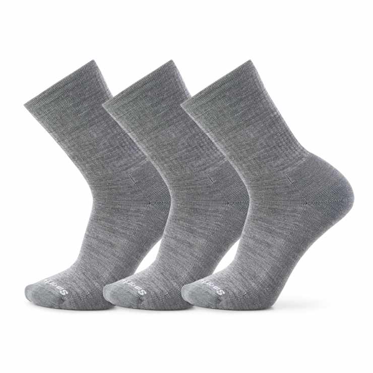 Everyday Solid Rib Crew Socks 3-Pack image number 1