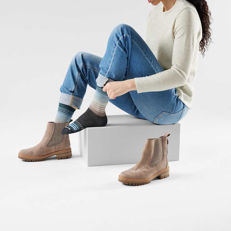 Everyday Stitch Stripe Crew Socks image number 2