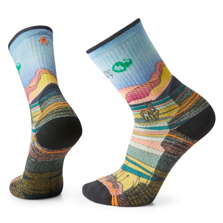 The Nature Conservancy Hike Print Crew Socks image number 1