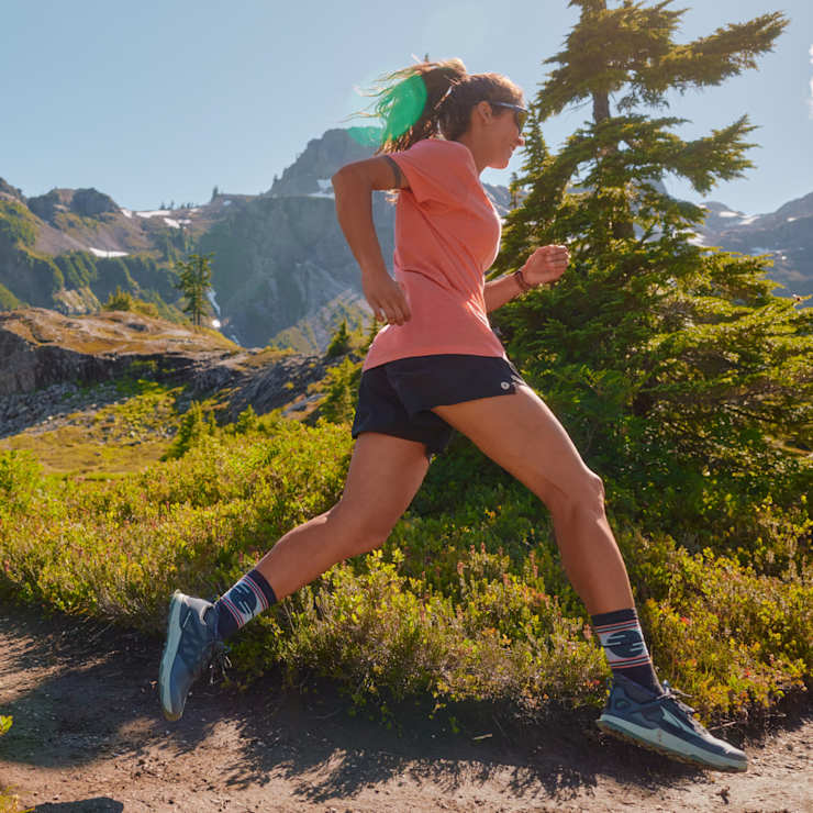 Women's Trail Run Sunset Trail Crew Socks Smartwool US