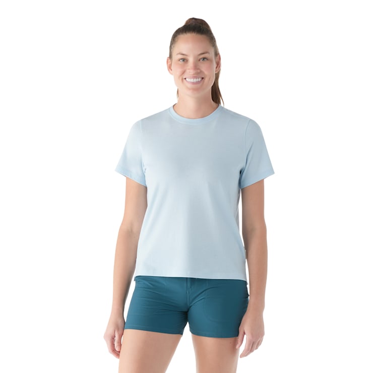 売れ筋商品|||スマートウール カットソー トップス レディース Perfect Crew Short-Sleeve T-Shirt - Women's Black Smartwool Perfect Crew Short Sleeve Tee Black SM at Amazon