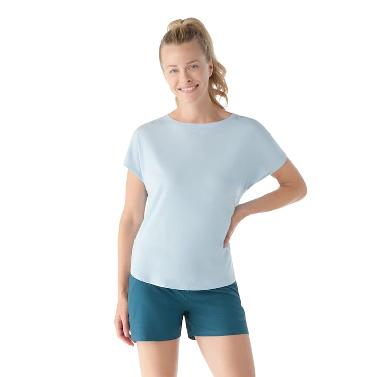 売れ筋商品|||スマートウール カットソー トップス レディース Swing Top - Women's Winter Sky Heather Women's Short Sleeve Swing Top - Smartwool US