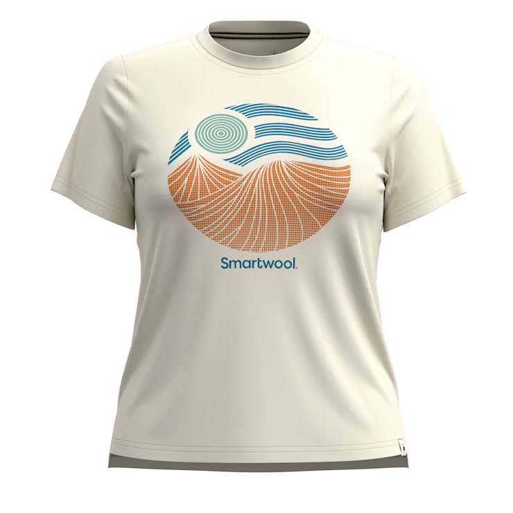 売れ筋商品|||スマートウール カットソー トップス レディース Horizon View Graphic Short-Sleeve T-Shirt - Women's Almond Women's Horizon View Short Sleeve Graphic Tee - Smartwool US