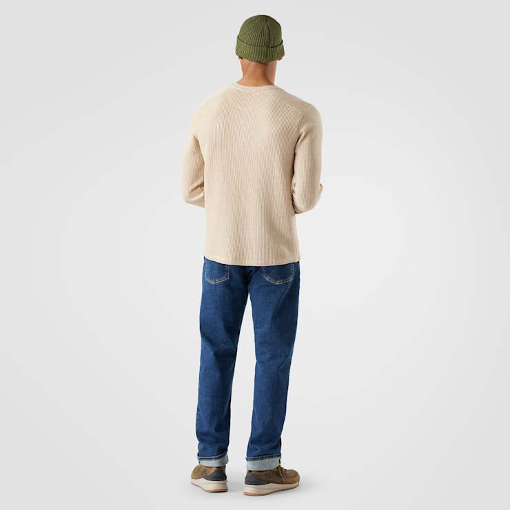 Men's Waffle Long Sleeve Henley image number 2
