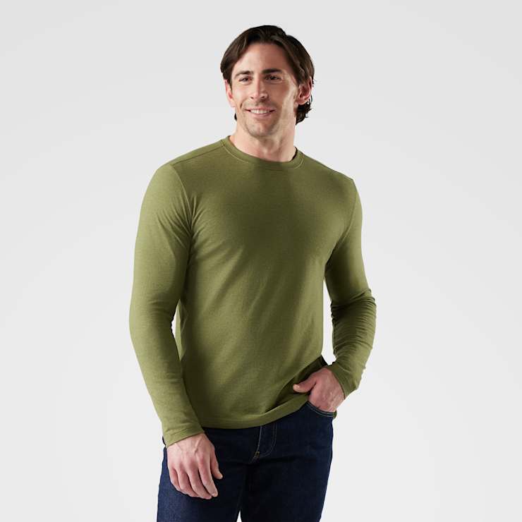 Smartwool CREW - Maglietta intima - winter moss heather/verde