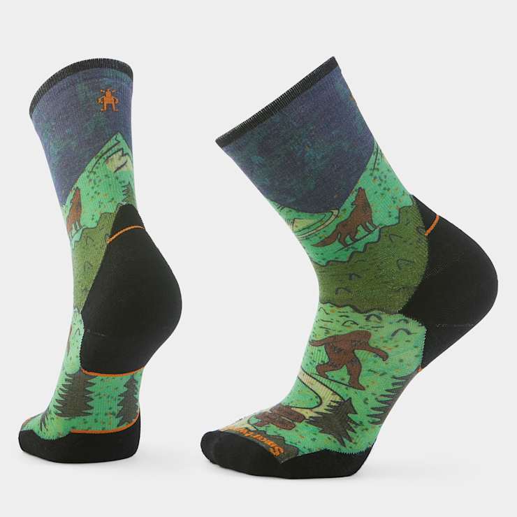 Trail Run Neature Print Crew Socks Smartwool US1