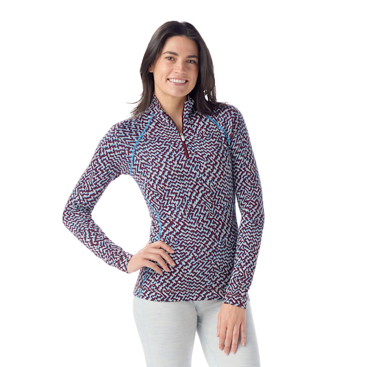 Women's Classic Thermal Merino Base Layer 1/4 Zip col. Black Women's Classic Thermal Merino Base Layer 1/4 Zip col. Black
