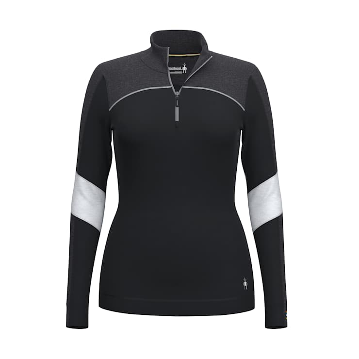 Women's Classic Thermal Merino Base Layer Colorblock 1/4 Zip