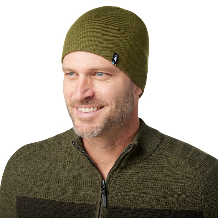 Smartwool Lid Logo Beanie - Double Layer Knit, Merino Wool Blend, One Size Fits Most (Laguna Blue) - View #8