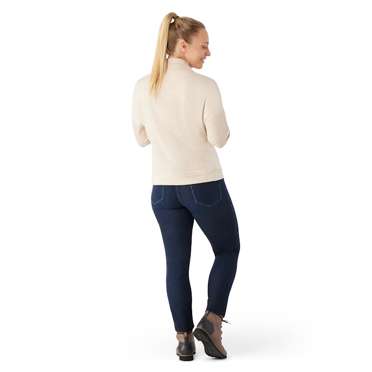 (取寄) スマートウール レディース サーマル メリノ リブ トップ Smartwool women Thermal Merino Rib Top Toasted Coconut Heather Smartwool Women's Thermal Merino Wool Base Layer   Rib Crew